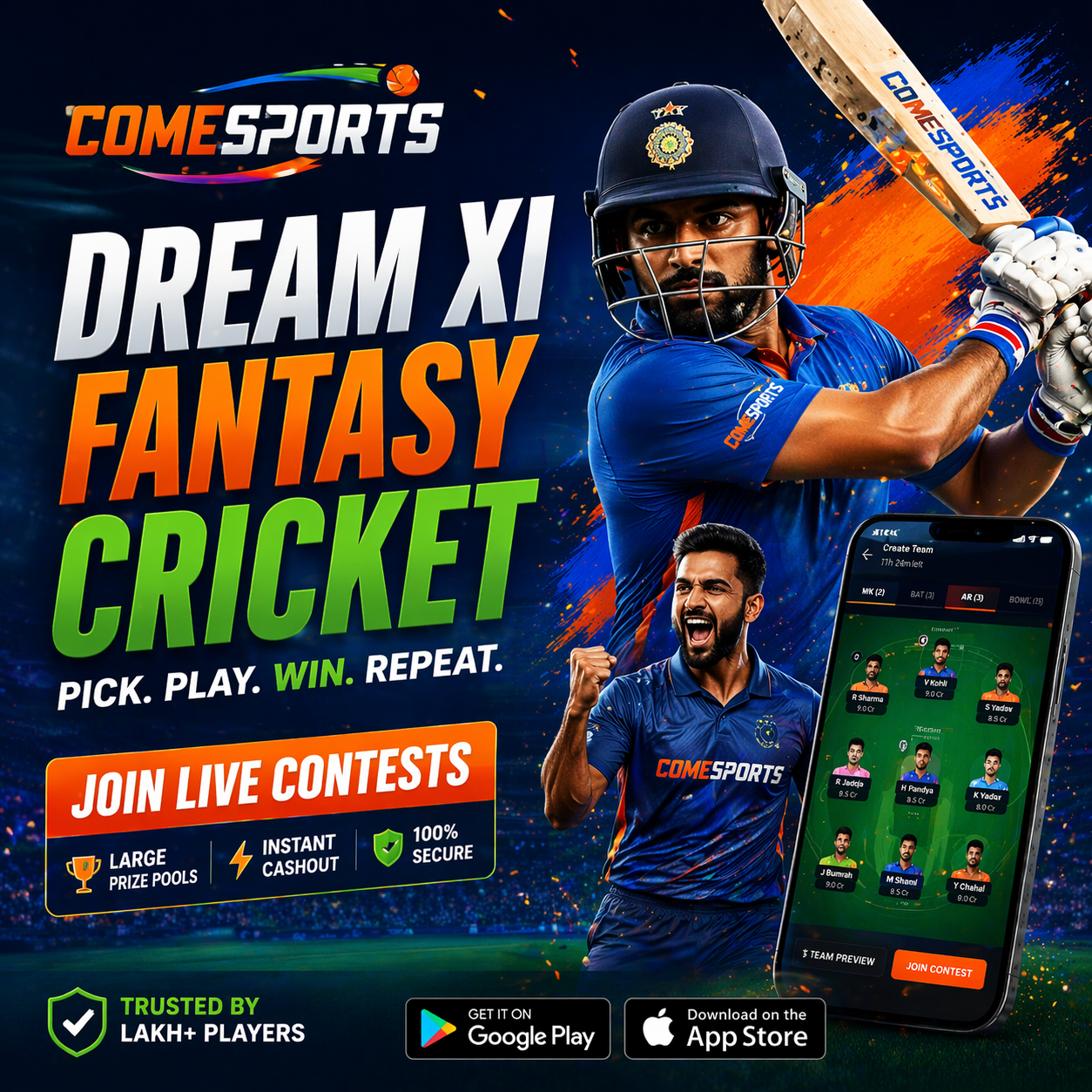 Fantasy Play App fantasy sports main visual